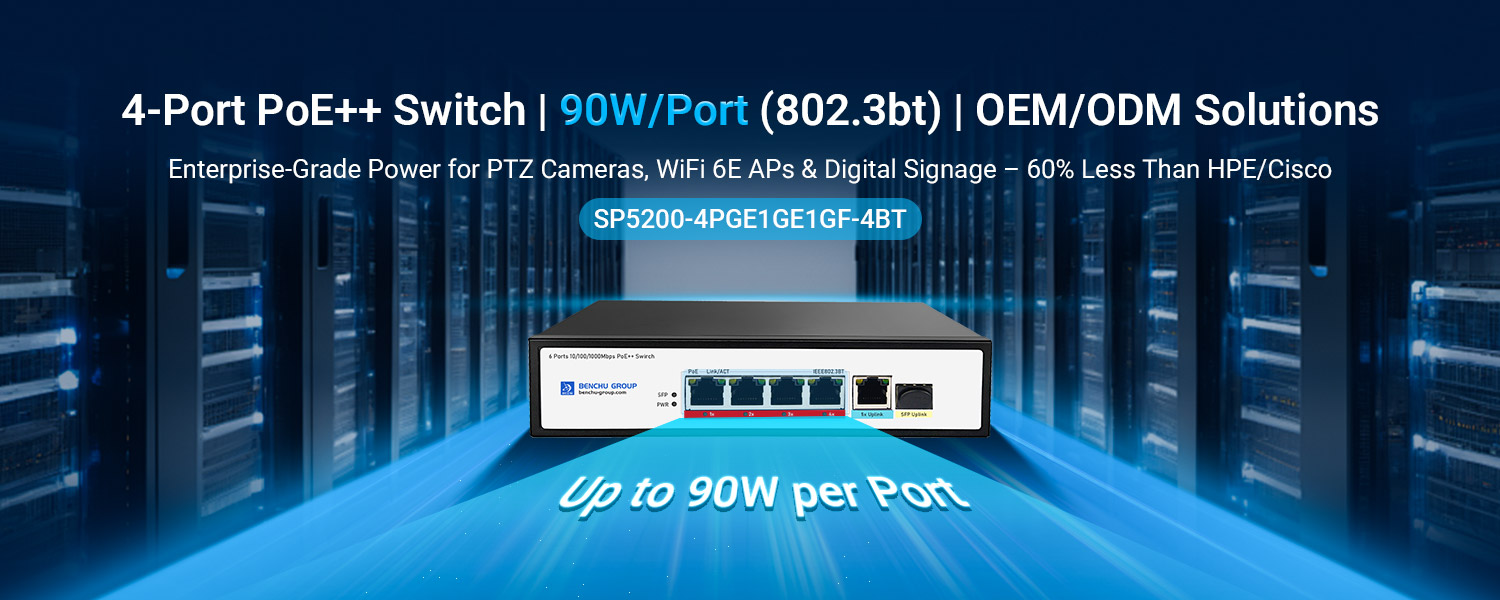 4 Port PoE++ Switch overview