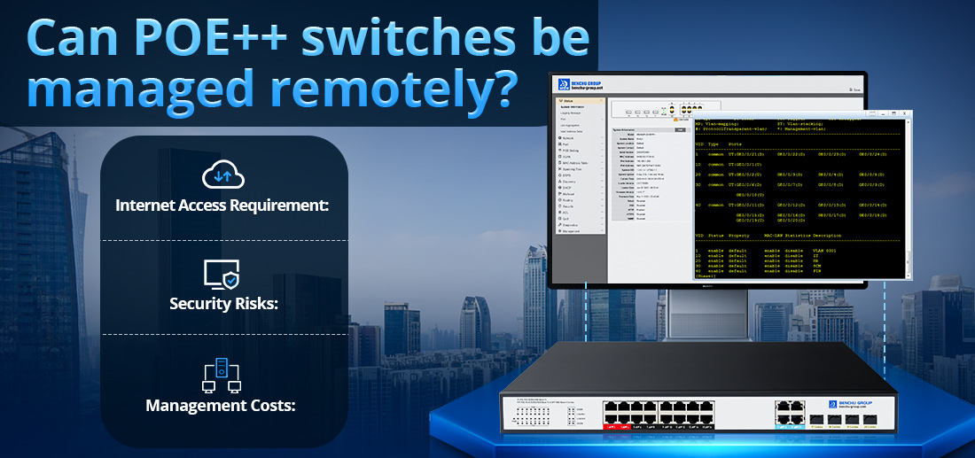 Can POE++ switches be managed remotely