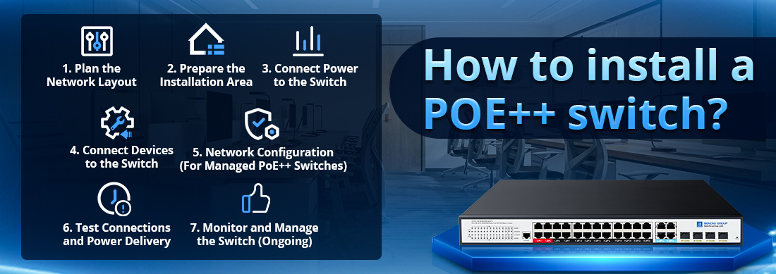 How to install a POE++ switch