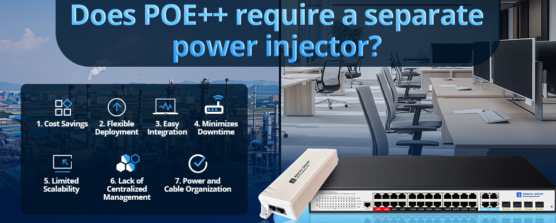 Does POE++ require a separate power injector