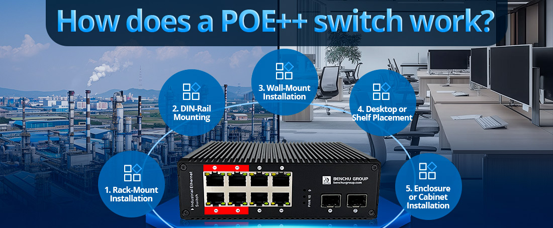 How does a POE++ switch work