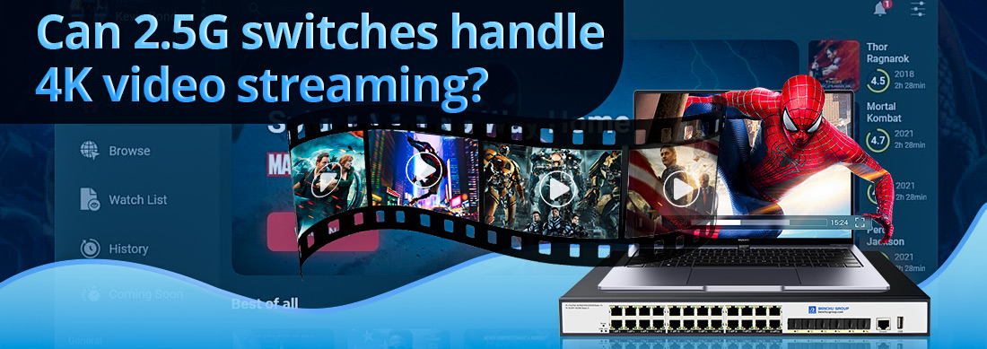 Can 2.5G switches handle 4K video streaming
