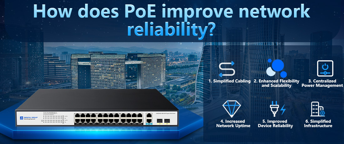 How does PoE improve network reliability