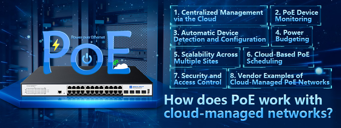 How does PoE work with  cloud-managed networks