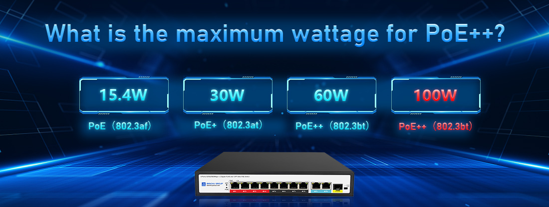 What is the maximum wattage for PoE++
