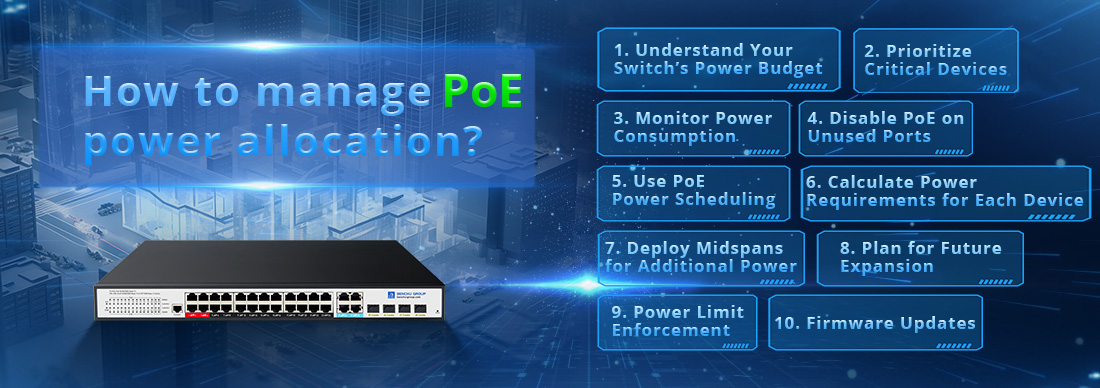 How to manage PoE power allocation