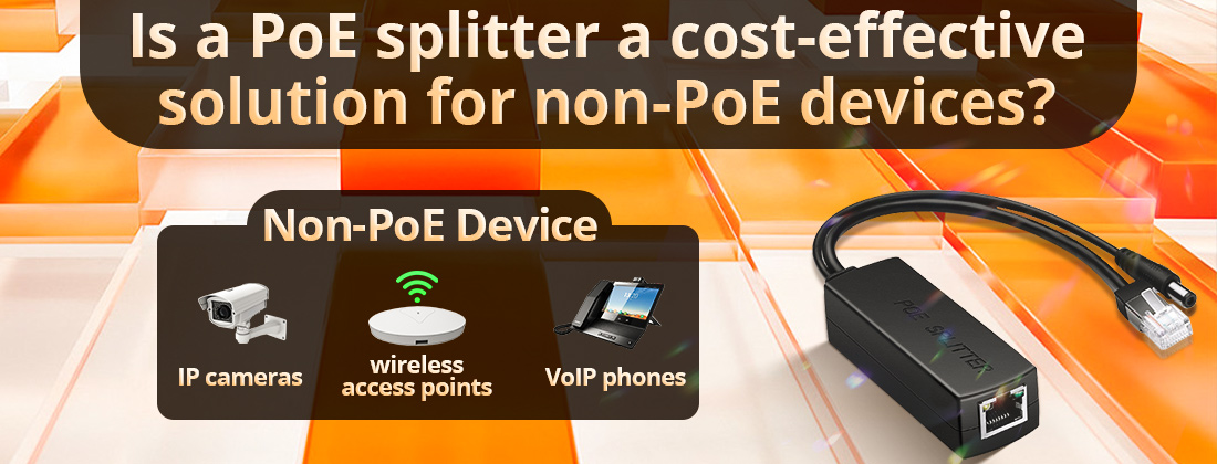 Is a PoE splitter a cost-effective solution for non-PoE devices
