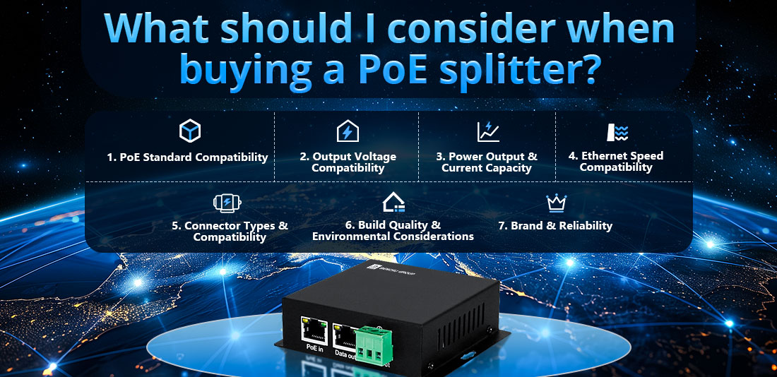 What should I consider when buying a PoE splitter
