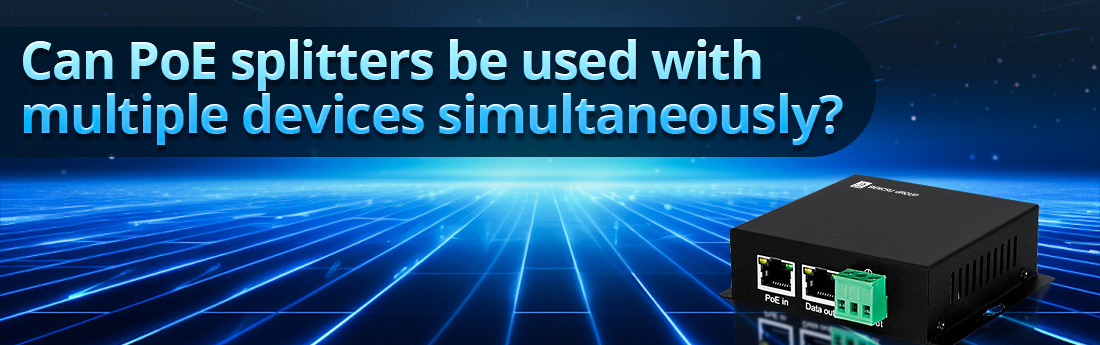 Can PoE splitters be used with multiple devices simultaneously