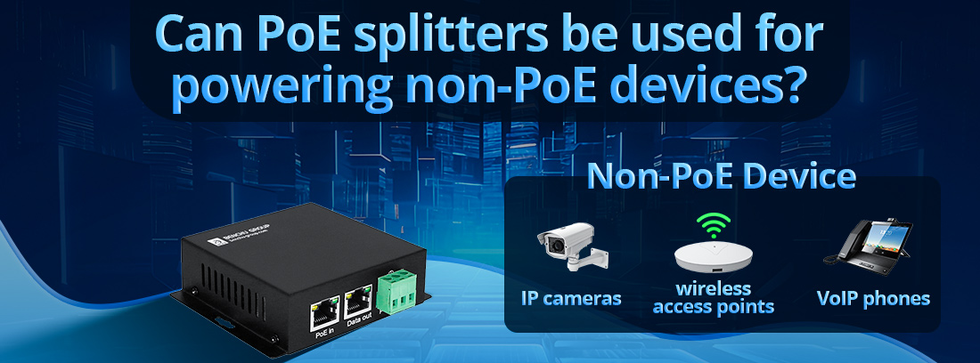 Can PoE splitters be used for powering non-PoE devices