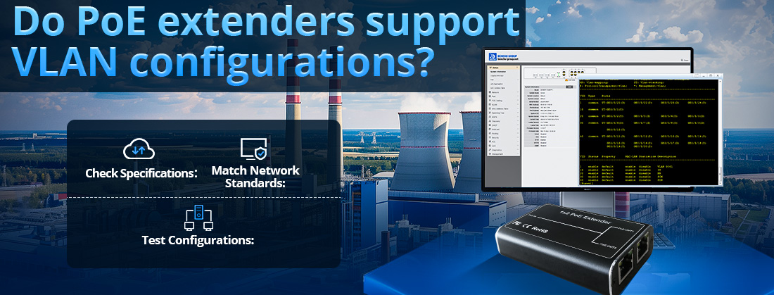 Do PoE extenders support VLAN configurations