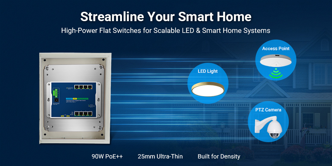 High-power PoE for smart home