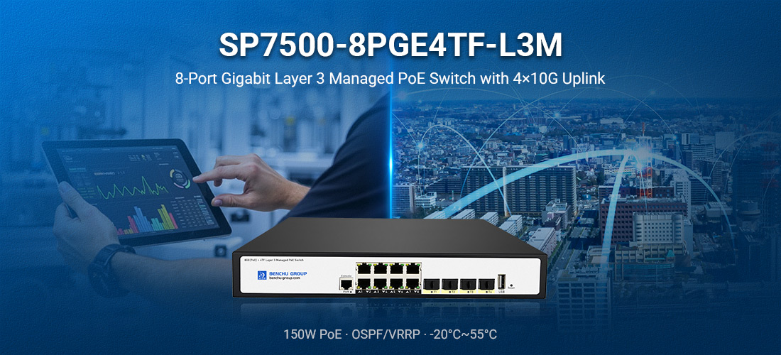 8-Port Gigabit Layer 3 Managed PoE Switch