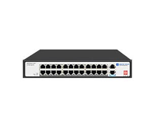 24 Port 100M PoE Switch Low Power