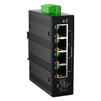 90W Solar Powered Industrial PoE++ Switch | 4-Port Gigabit 802.3bt PoE & 1-Port SFP | 12V/24V To 48V Voltage Boost 