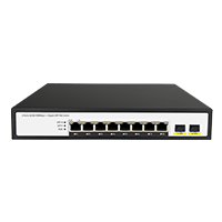 8 Port Gigabit Unmanaged PoE Switch With 2 Gigabit SFP Uplink