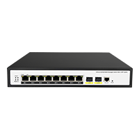 8 Port Gigabit Managed PoE Switch with 2 Gigabit SFP Uplink