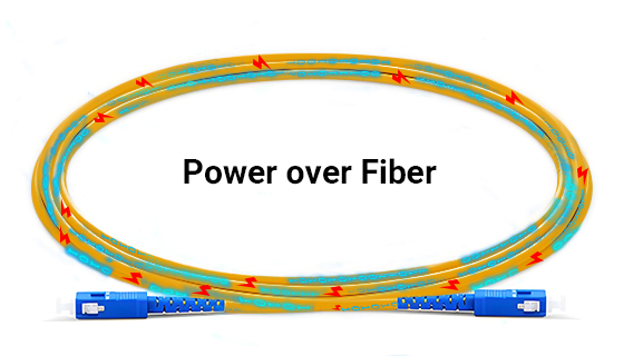 Power over Fiber Switch Central Transmitter A Power over Fiber (PoF) Central Transmitter unit, designed to send both high-speed data and electrical power over a single hybrid fiber optic cable, enabling remote devices to operate without local power sources
