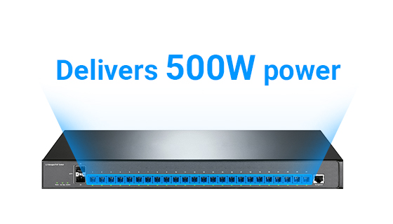500W Centralized Powering Switch 500W central office power supply unit for Power over Fiber systems, providing high-capacity power distribution to PoF switches and remote powered devices in telecom and enterprise central office deployments.
