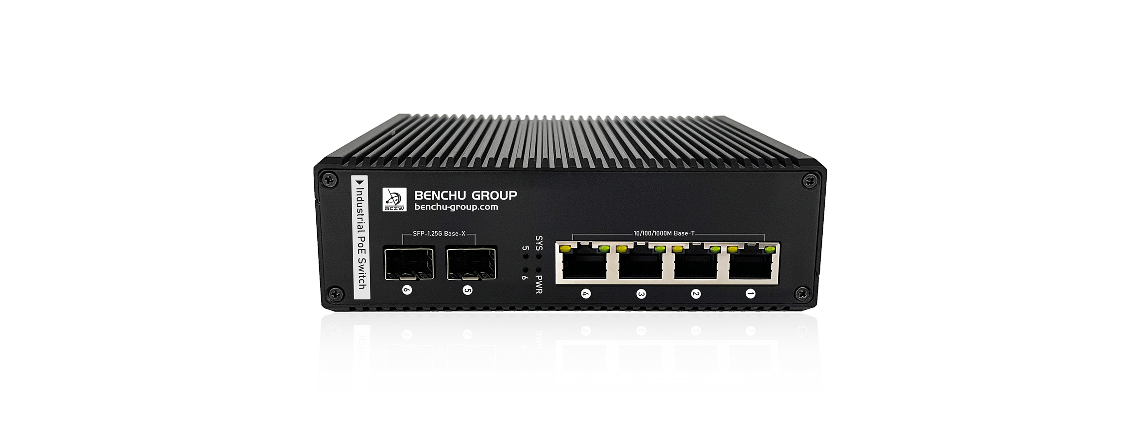 IES7511-4PGE2GF-DC 4-Port Gigabit Layer 3 Compact Industrial Managed PoE Switch