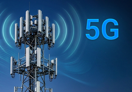 5G technology shines brightly, the future star atop the crown of communications.