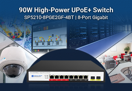 90W per Port: 8-Port Gigabit Switch for High-Demand Networks