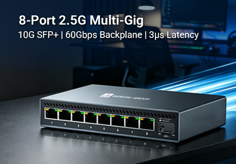 BENCHU GROUP Launches 8-Port 2.5GbE Desktop Switch with 10G SFP+, Redefining Multigig Connectivity for Prosumers and SMBs