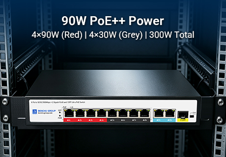 Next-Gen High-Power 802.3bt PoE++ Switch Delivers 90W Per Port for Advanced Network Deployments