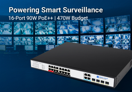 BENCHU Launches SP5220-16PGE4GC-4BT, a High-Power 16-Port Gigabit PoE++ Switch Engineered for Future-Ready Edge Deployments