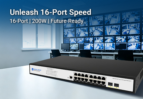 Groundbreaking 16-Port Gigabit PoE+ Managed Switch Redefines Performance and Reliability for Modern Enterprise Networks