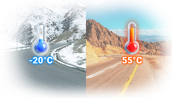 -20C to +55C Wide Operating Temperature Range Steel Enclosure Commercial and industrial grade PoE switch validated for reliable operation from -20C freezing cold up to +55C high heat environment.