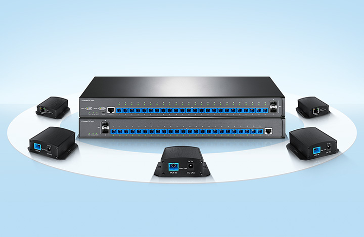 Power over Fiber Switches